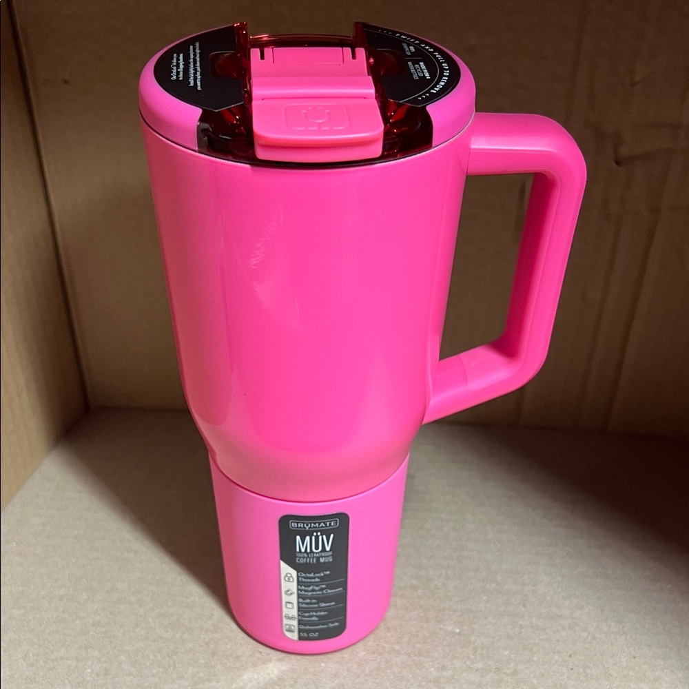 Brumate Pink MÜV Insulated Travel Mug